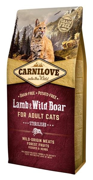 Carnilove Cat Lamb & Wild Boar Adult Sterilised 6kg
