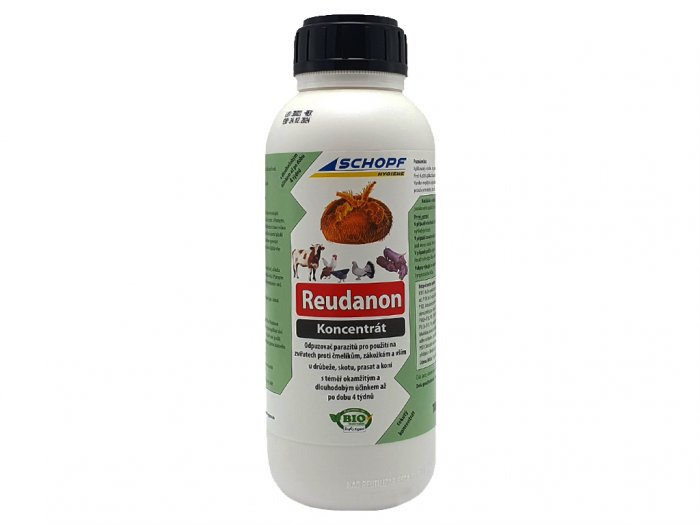 BIO tekutý koncentrát proti čmelíkom, blchám, kliešťom SCHOPF REUDANON KONZENTRAT 1000ml